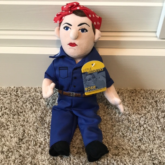 NWT The Unemployed Philosophers Guild Rosie the Riveter Plush Doll - Picture 2 of 10